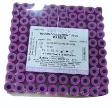 K3EDTA Vial Non Vacuum Levram 100s